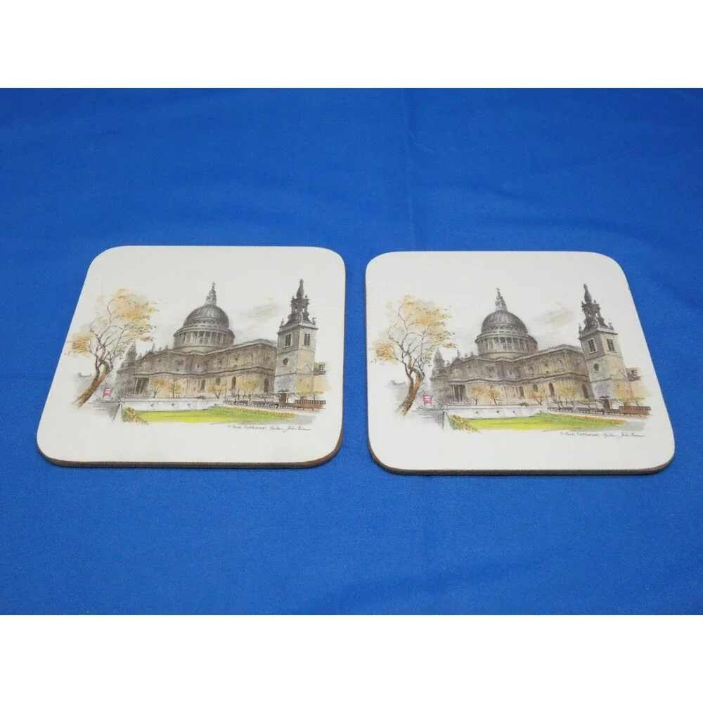 Clover Leaf Table Mats Scenes London Today Cork Back Placemats Coasters Set of 6